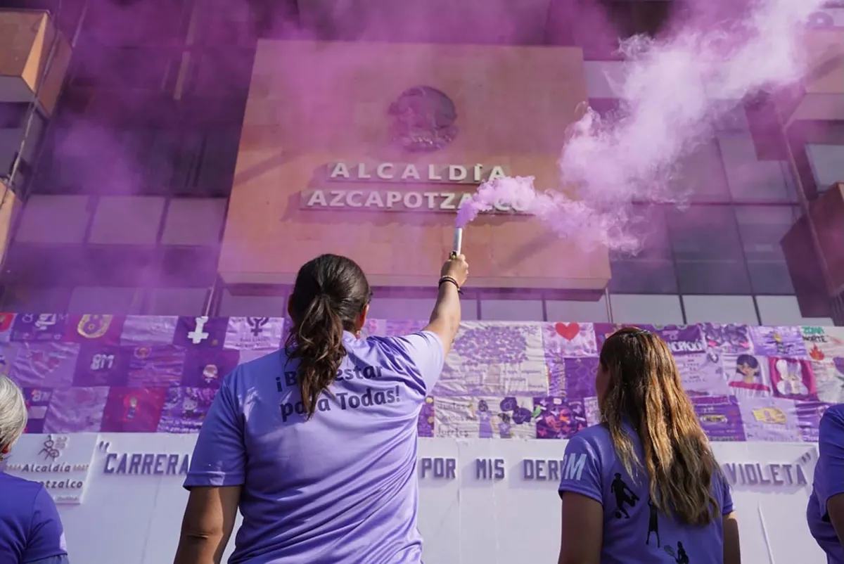 Así se vivió la Carrera 8M en Azcapotzalco